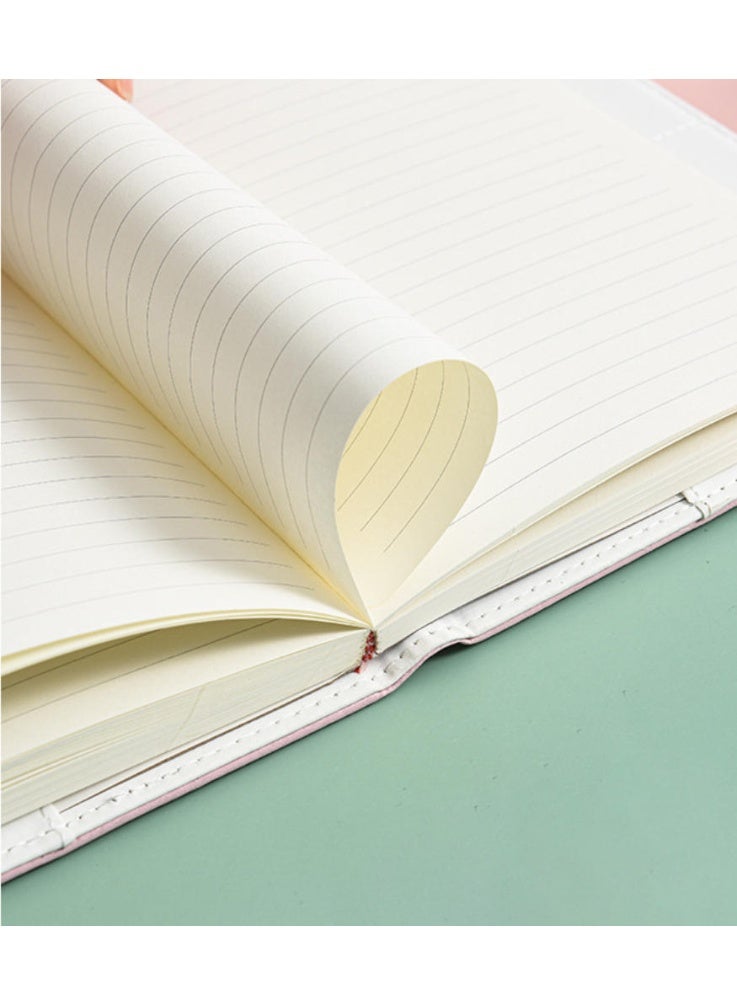 NIIMBOT A5 Lock Notebook Diary with Heart Ballpoint Pen, 240 Pages Hardcover Lined Journal, Perfect for Office Home School Business Writing Note Taking (Purple) - Image 3