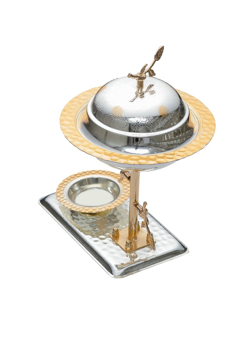 Generic - Dates Bowl, Silver, Round, Stainless Steel, With Lid - Image 1