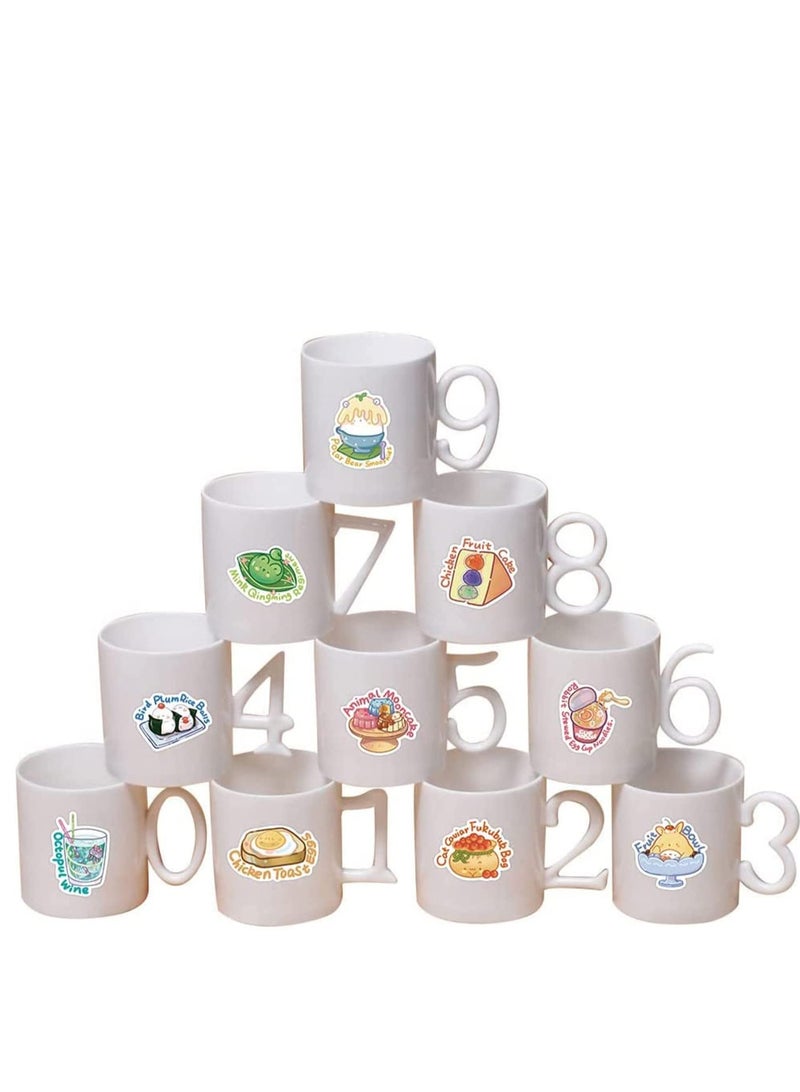 SOLARAE Stickers for Water Bottles, 50PCS Animal Food Word Pack, Vsco Vinyl Laptop, Waterproof Aesthetic,  Sticker for Kids, Teens, Adults, Decals Gifts - Image 3