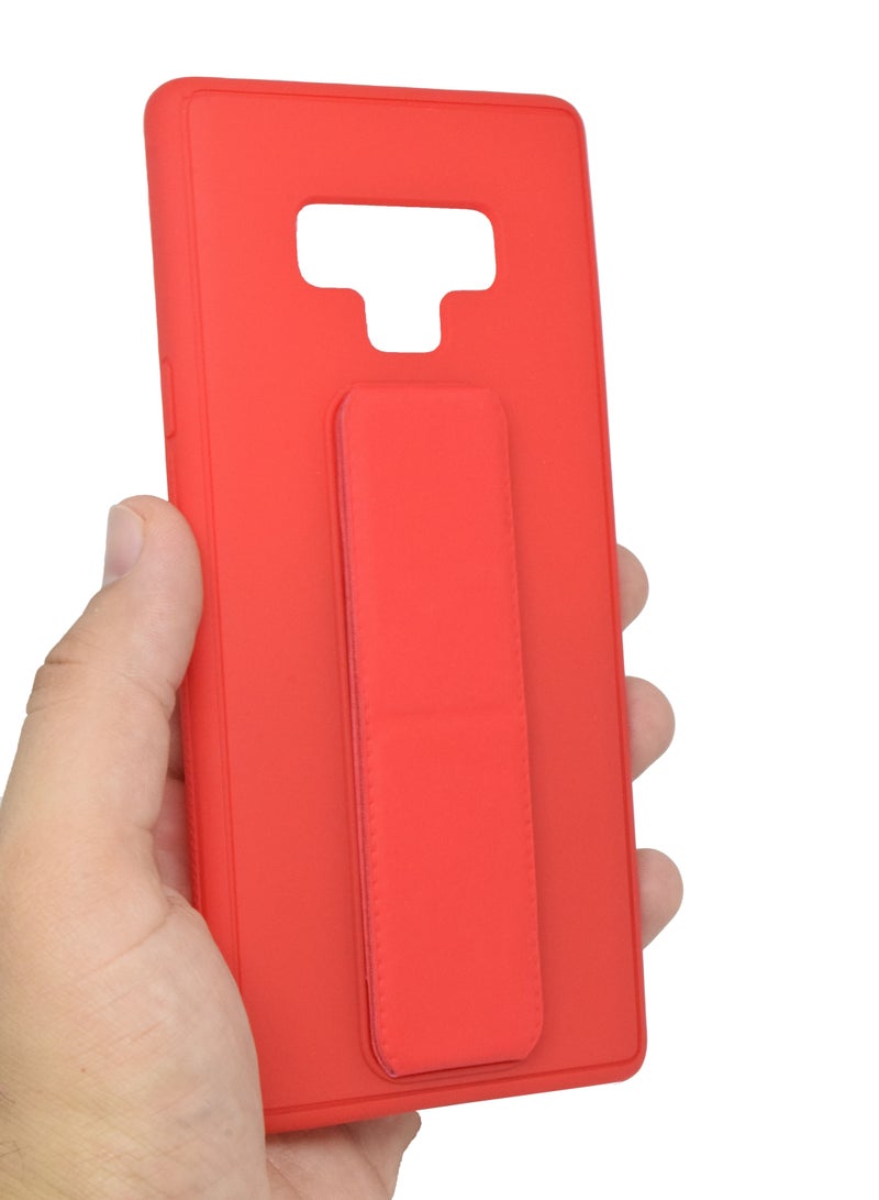 BORTONY Galaxy Note 9 Case Silicone Camera Protected Shockproof With Finger Grip Stand Cover - Image 3