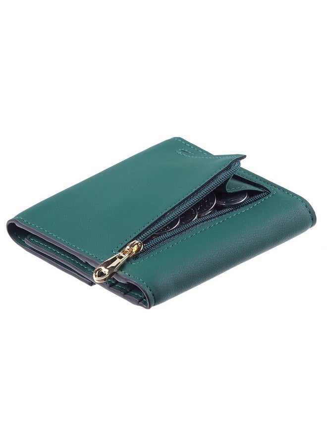Travelambo Rfid Blocking Wallet Women Small Womens Wallet Credit Card Holder Mini Compact Trifold Wallets For Women With Coin Pocket Zipper  - Image 1