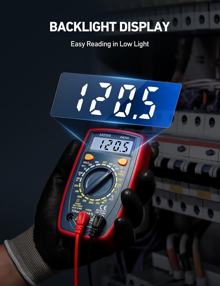 AstroAI Multimeter Digital measures AC/DC Voltage, DC Current, Resistance - Image 4