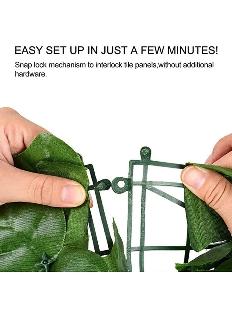 سياج النبات التحوط الاصطناعي ورقة خضراء فو اللبلاب سياج الخصوصية جدار النبات العشب وهمية خلفية الزخرفية لشرفة الحديقة الداخلية والخارجية