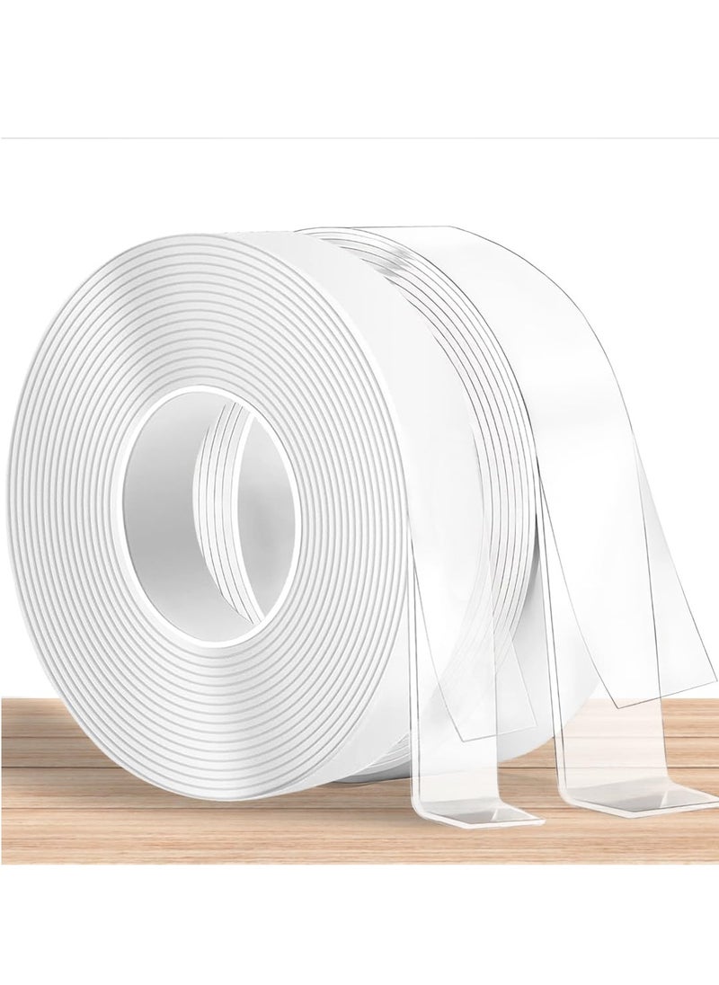 Gonice Sided Tape Heavy Duty, 16.4FT Double Sided Mounting Tape, Nano Tape, Clear Adhesive Tape for Wall Tape Sticky Poster Carpet Decor  - Image 1