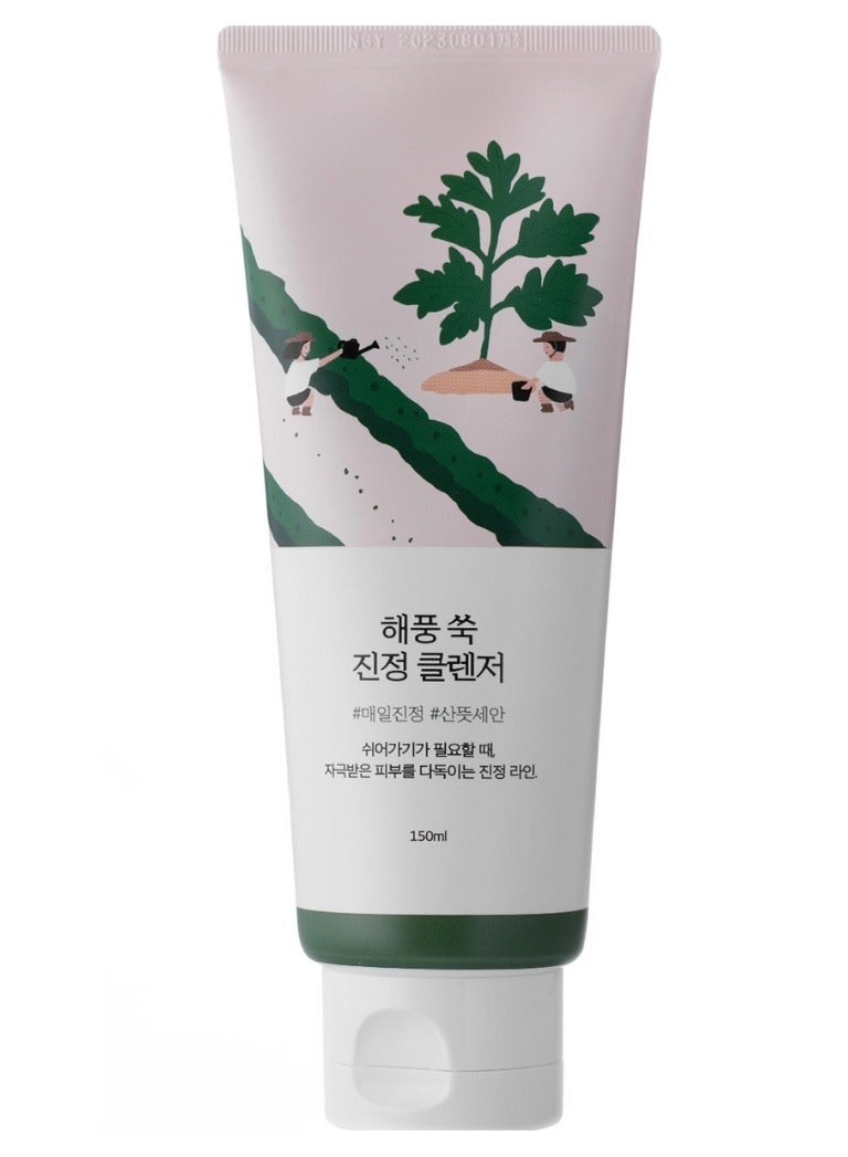 Round Lab Mugwort Calming Cleanser Moisturizing and Soothing Face Wash Gel 150ml - Image 1