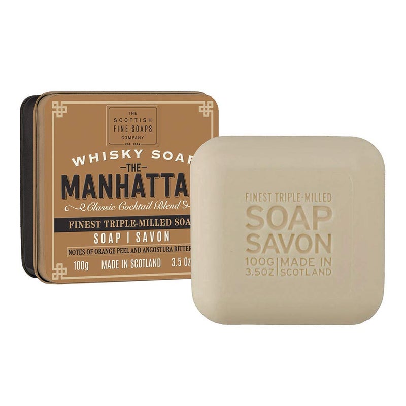 Scottish Fine Soaps Scottish Soap Soap In A Tin The Manhattan - Image 1