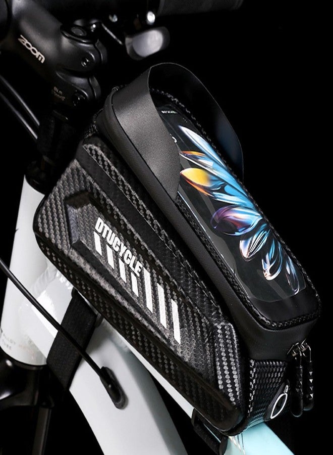 Lythor Bike Phone Bag, Waterproof, Top Tube Pouch, Touchscreen, Fits 6.5" Phone - Image 3