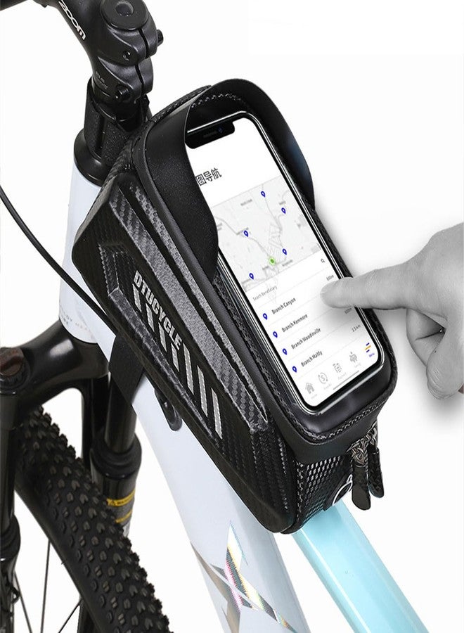 Lythor Bike Phone Bag, Waterproof, Top Tube Pouch, Touchscreen, Fits 6.5" Phone - Image 4