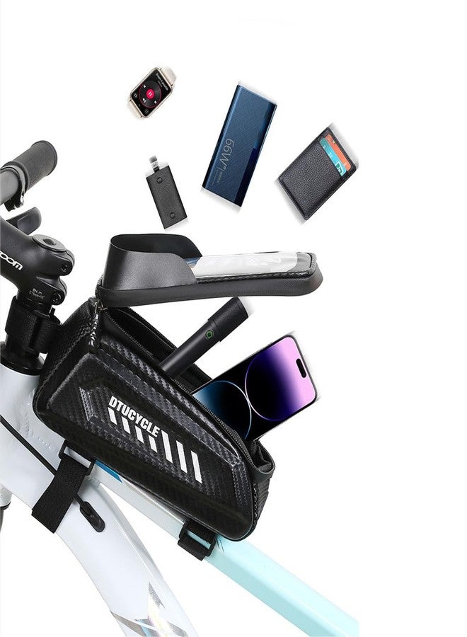 Lythor Bike Phone Bag, Waterproof, Top Tube Pouch, Touchscreen, Fits 6.5" Phone - Image 5