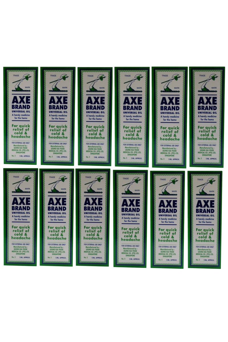 Axe Universal Oil For Quick Relief Of Cold And Headache 5ml (Pack of 12) - Image 1
