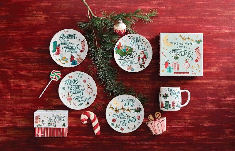 Rosanna Twas the Night Before Christmas Appetizer Plates s4 - Image 2