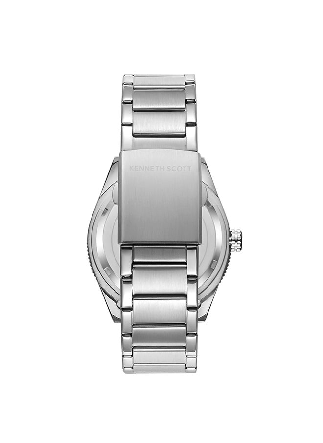 KENNETH SCOTT Men's Stainless Steel Analog Watch K23028-SBSN - 44x50 mm  - Image 3