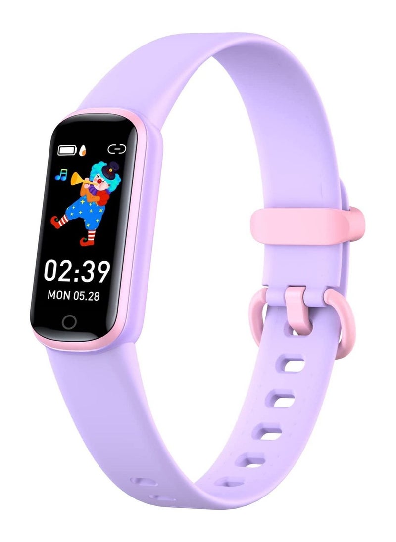Fitness Tracker with Replacement Band for Kids Girls Boys Teens Age 5-16, Heart Rate Monitor, Activity Tracker, Step Tracker Counter Watch, Alarm Clock, Pedometer, Sleep Monitor