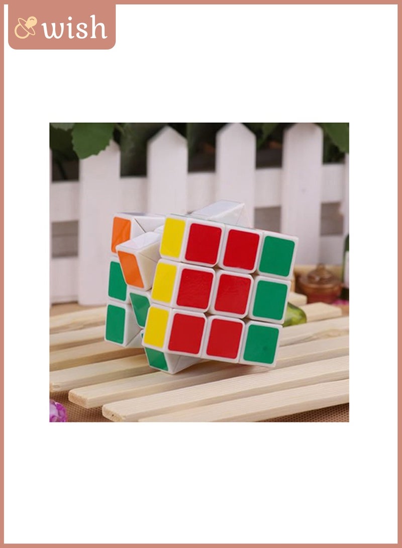Wish Magic Cube 3 x 3 x 3 Speed Cube, 3 x 3 Magic Puzzle Cube Sticker-Free Speed Cube 3D Puzzle Games for Children Adults - Image 3