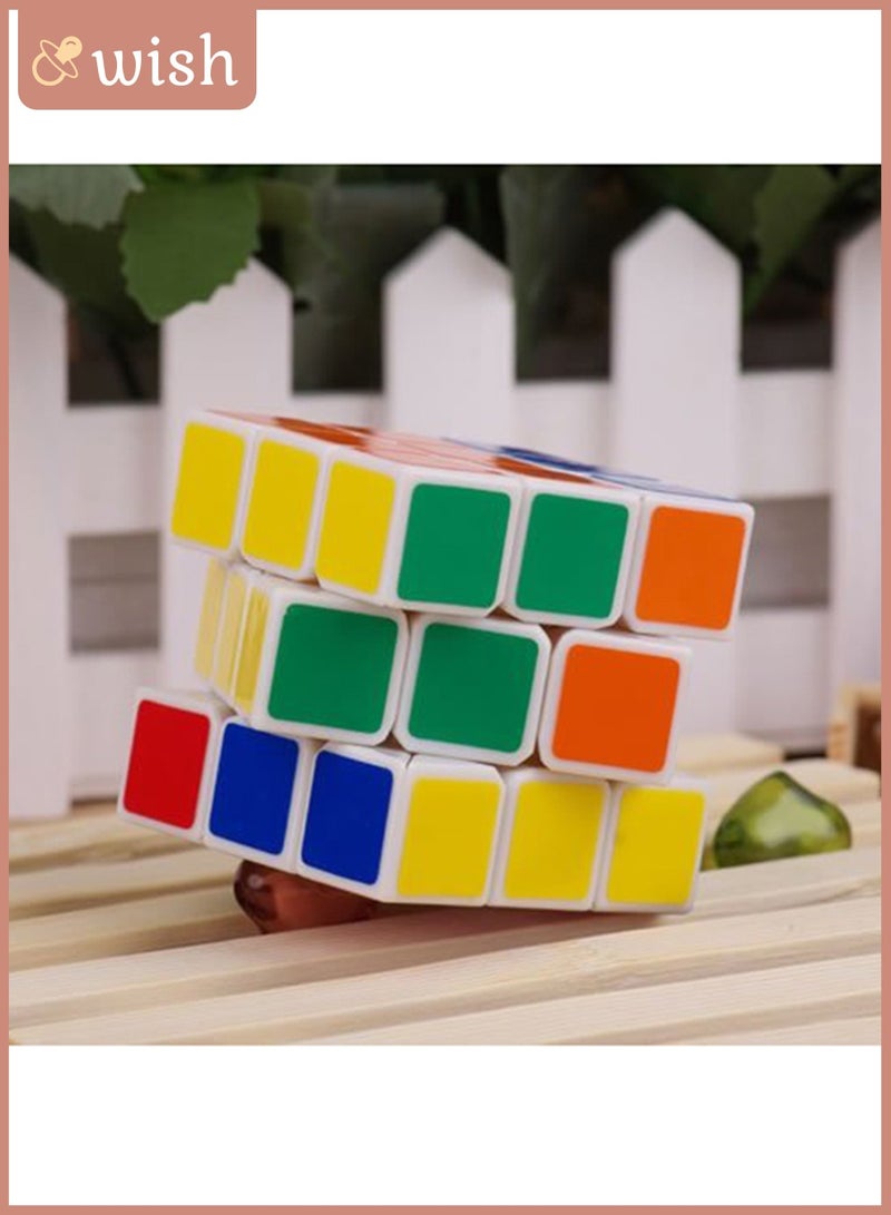 Wish Magic Cube 3 x 3 x 3 Speed Cube, 3 x 3 Magic Puzzle Cube Sticker-Free Speed Cube 3D Puzzle Games for Children Adults - Image 4