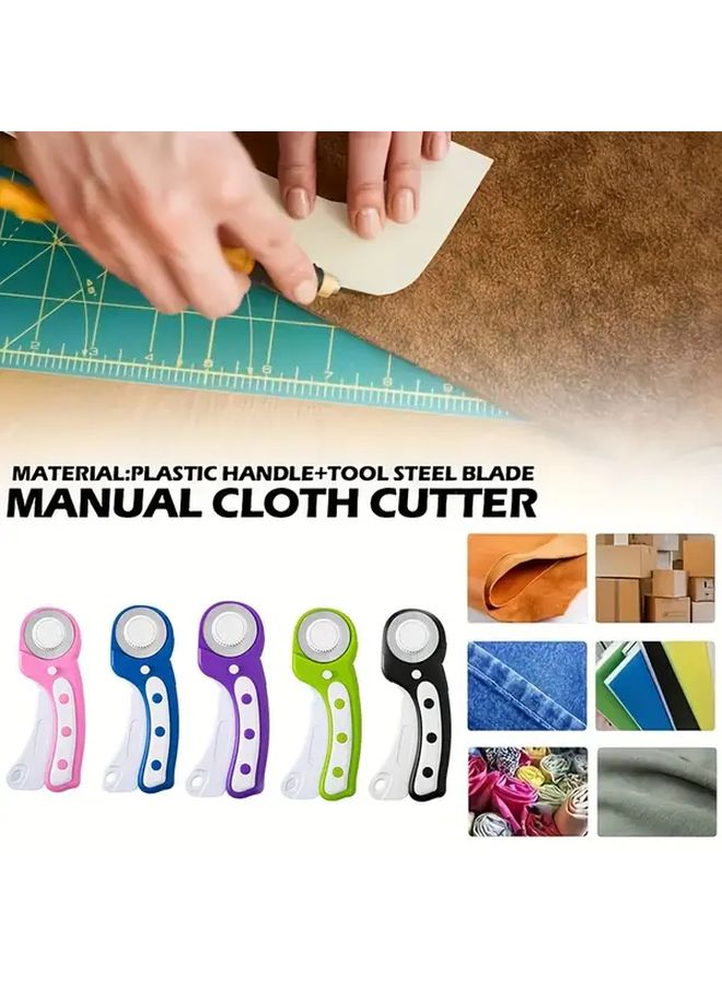 Pink 45mm Rotary Cutter Ergonomic Rolling Blade for Fabric Sewing Quilting Craft - Image 5