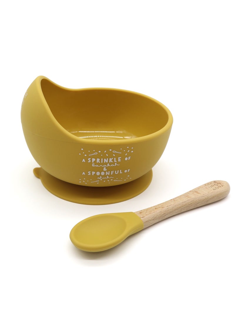 ONCE UPON A DUA Lux Silicone Bowl & Spoon Set - Image 1