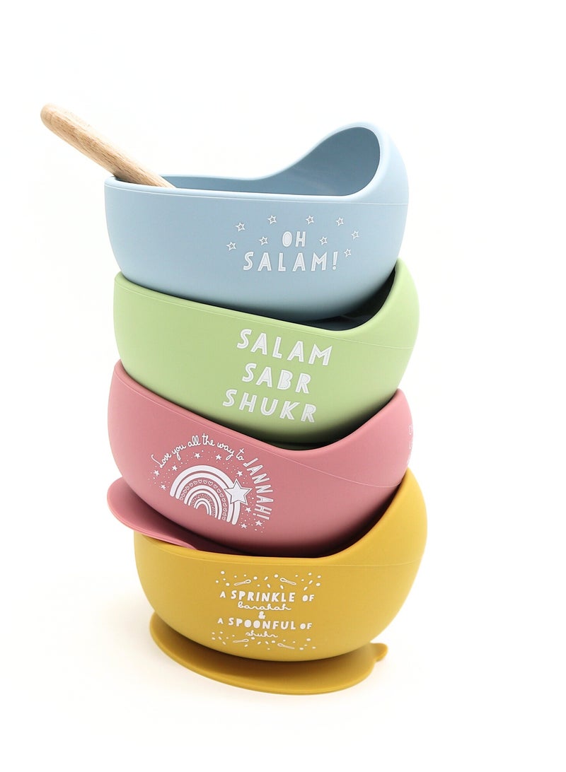 ONCE UPON A DUA Lux Silicone Bowl & Spoon Set - Image 3