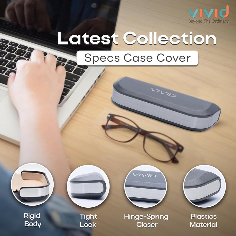 VIVID Vision Unisex Adult Lightweight Eyewear Specs Case Cover | Protect Eye Glasses | ABS | Plastic | Spectacles | Cases | Hinge-Spring - Image 3