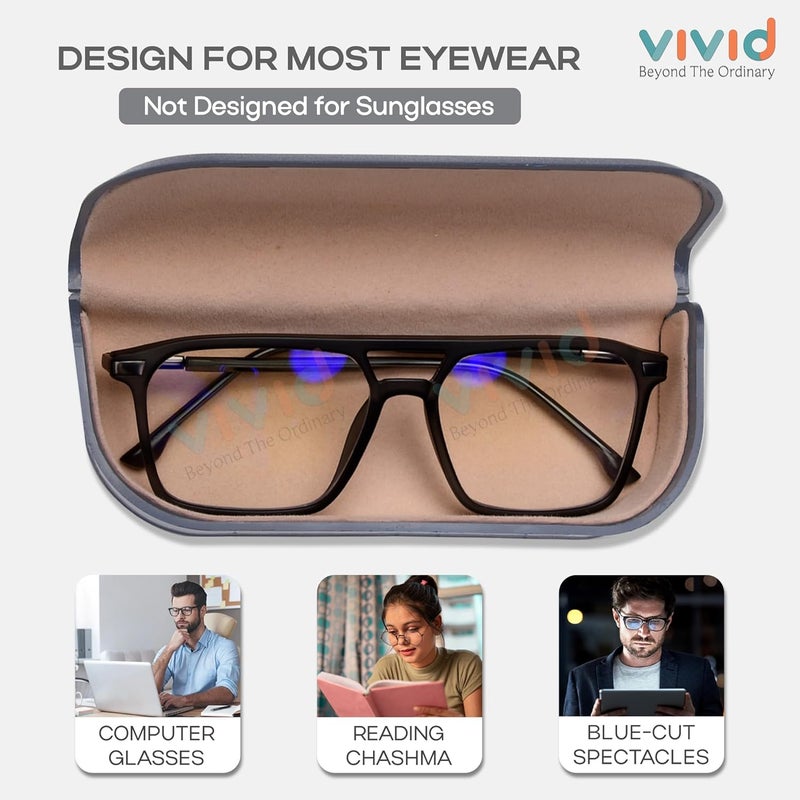 VIVID Vision Unisex Adult Lightweight Eyewear Specs Case Cover | Protect Eye Glasses | ABS | Plastic | Spectacles | Cases | Hinge-Spring - Image 5