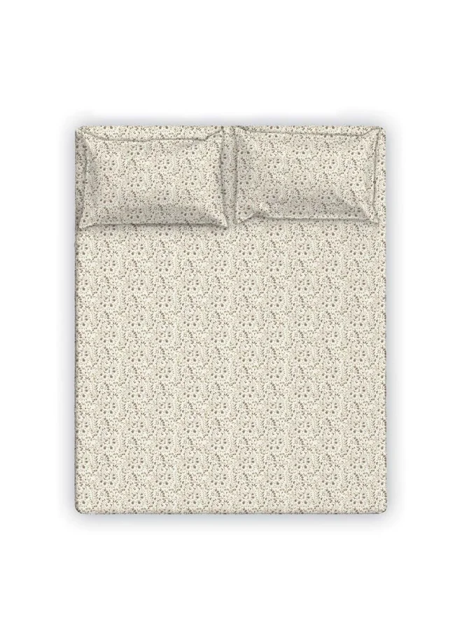 DANUBE HOME Albany King Bed Fitted Sheet Set 180x200+30 Cm/50x75+15 Cm Paisley Ochre (ANU-DUB-031 C)