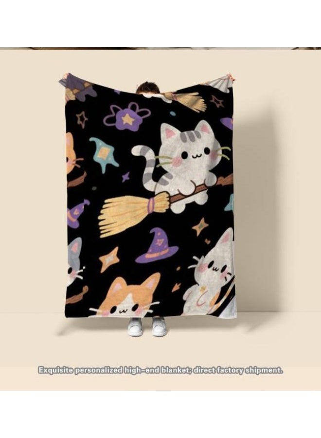 عام بطانية رقيقة من الفانيلا الكرتونية للأطفال والرضع (دافئة ومريحة، ومناسبة للنوم والألعاب) 70 سم * 100 سم - Image 3