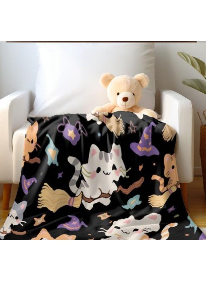 عام بطانية رقيقة من الفانيلا الكرتونية للأطفال والرضع (دافئة ومريحة، ومناسبة للنوم والألعاب) 70 سم * 100 سم - Image 5