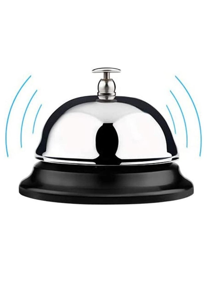 Rubik Desk Call Bell 3.3 Inch Stainless Steel Service Bell for Elderly Home Hotels, Schools, Restaurants, Reception Areas, Hospitals, Warehouses (2 Pack) - Image 3