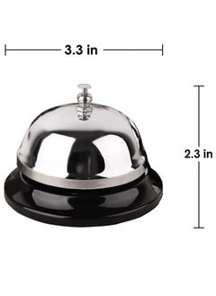 Rubik Desk Call Bell 3.3 Inch Stainless Steel Service Bell for Elderly Home Hotels, Schools, Restaurants, Reception Areas, Hospitals, Warehouses (2 Pack)  - Image 4