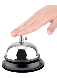 Rubik Desk Call Bell 3.3 Inch Stainless Steel Service Bell for Elderly Home Hotels, Schools, Restaurants, Reception Areas, Hospitals, Warehouses (2 Pack)  - Image 2
