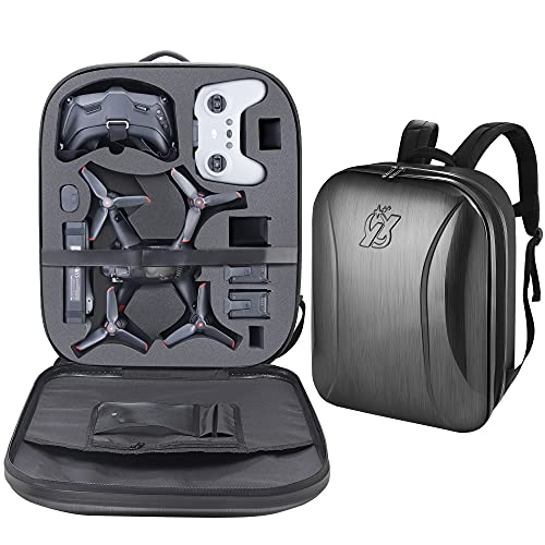 PONYRC Professional Hard Case for DJI FPV Combo Drone Waterproof Shockproof Backpack Bag for DJI FPV Explorer Fly More Kit Drone Goggles V2 Goggles Integra FPV Drone Backpack - Image 1