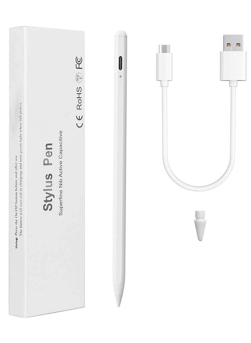 Sensitivity Palm Rejection Stylus Pen for Apple iPad(2018 and After) 6/7/8/9th Generation/ipad Pro 11 / Pro 12.9(3rd/4th/5th)/Air 3&4&5/Mini 5&6, Precise Writing Drawing Digital iPad Pencil - Image 1
