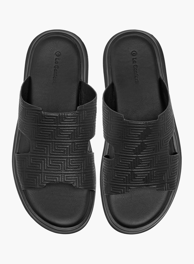 Le Confort Men Cutout Detail Slip-On Arabic Sandals Ramadan Collection - Image 2