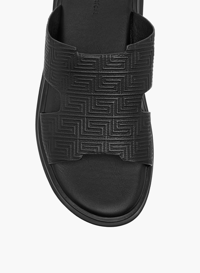 Le Confort Men Cutout Detail Slip-On Arabic Sandals Ramadan Collection - Image 3