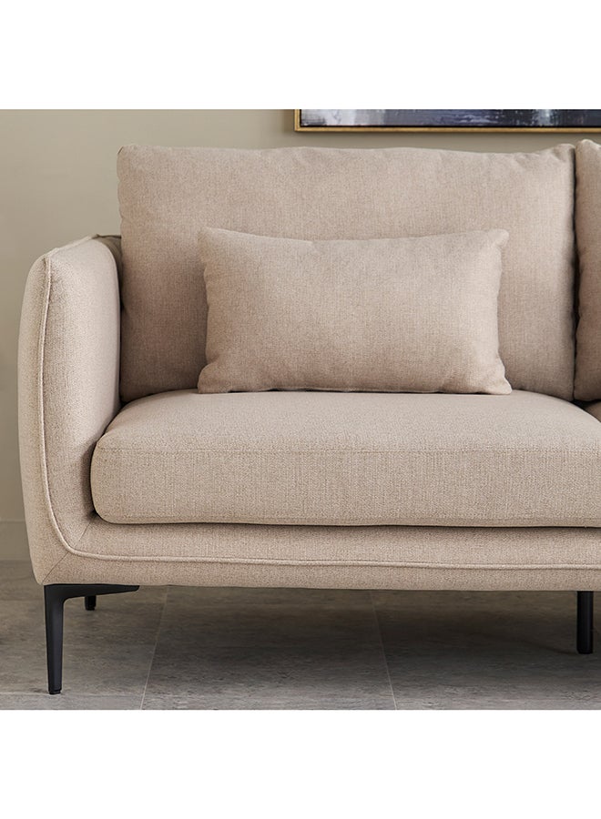 Home Box Stefan 3-Seater Fabric Sofa with 2 Cushions - Image 5