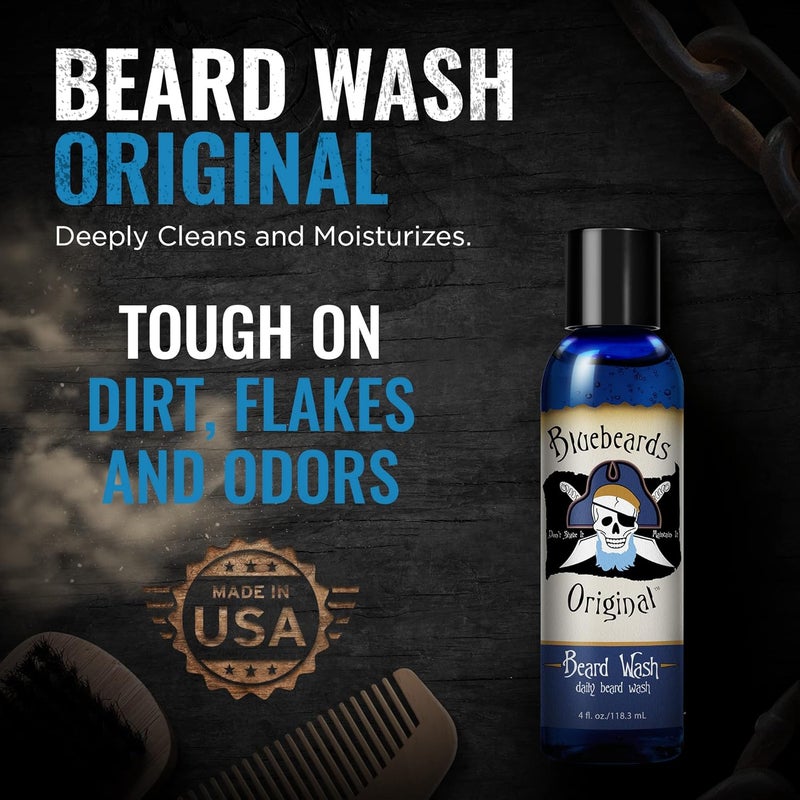 Bluebeards Original Beard Wash - Daily Beard Cleanser, 4 oz - Image 3