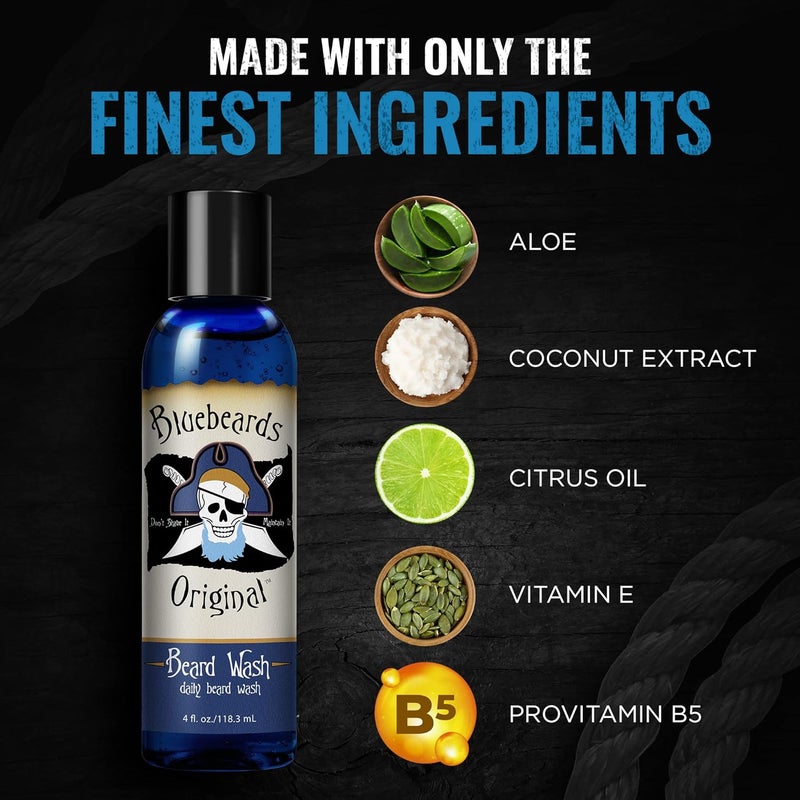 Bluebeards Original Beard Wash - Daily Beard Cleanser, 4 oz - Image 5