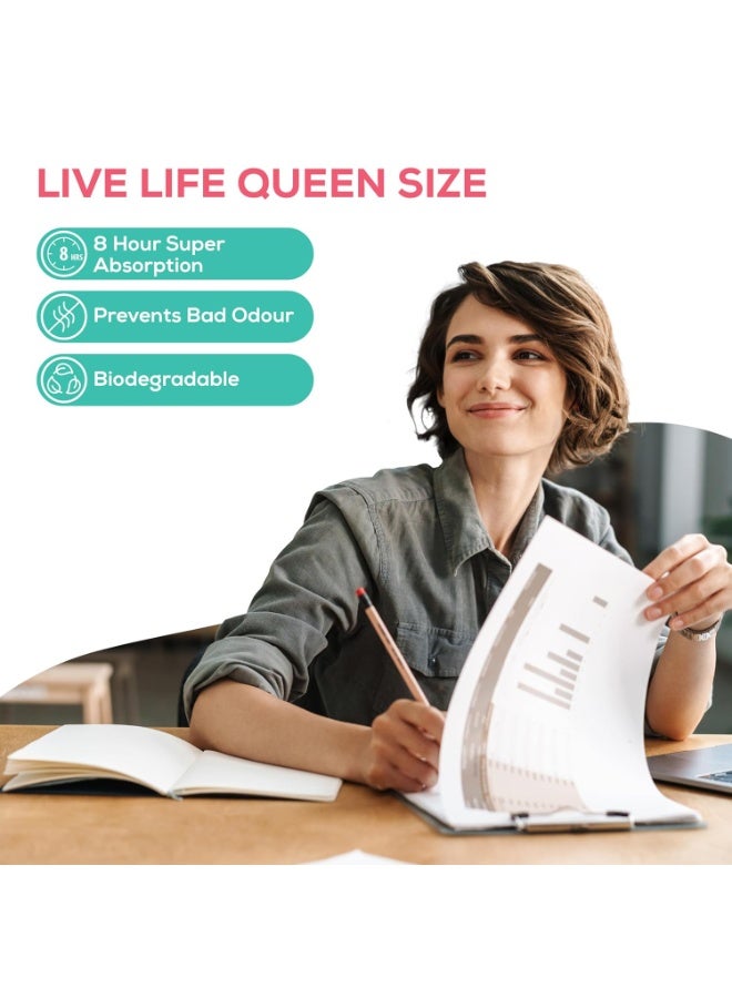 عشية أي وقت مضى حفائظ للتدفق الثقيل 20 قطعة فائقة الامتصاص ناعمة ومريحة وخالية من الطفح الجلدي وخالية من البقع والتحكم في الرائحة وقابلة للتحلل ومعتمدة من إدارة الغذاء والدواء - Image 3