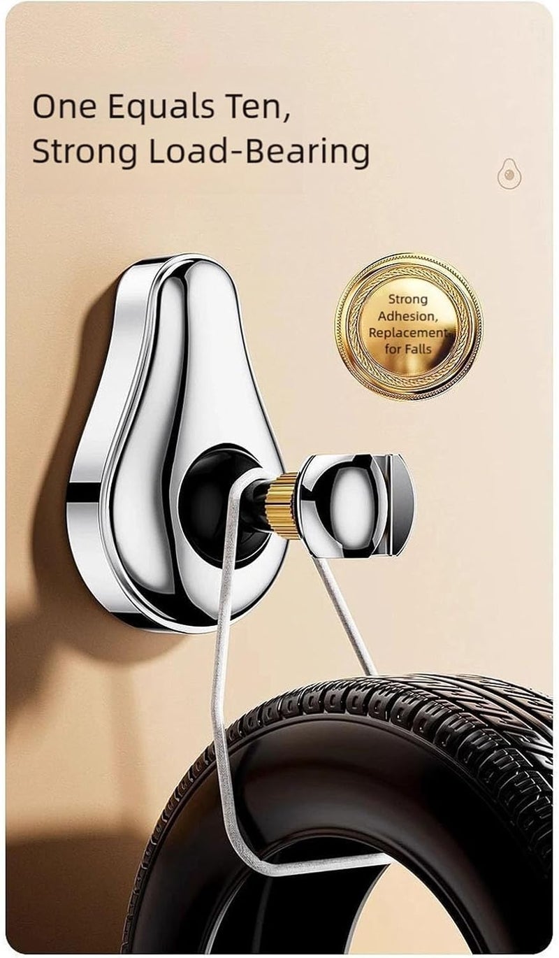 Strong Metal Shower Head Holder Allowing 720 & 45 Tilt Suitable for Flexible Sprays Control in Bathroom Not Drill Holder - Image 4