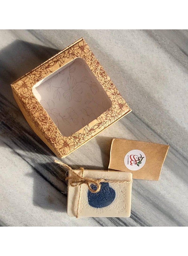 صابونة النيلة الزرقاء والحليب – من سدرة - Image 2