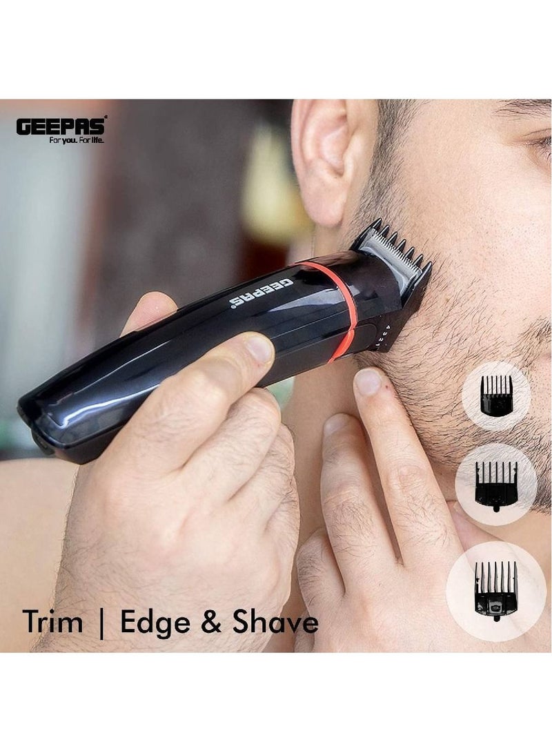 Geepas Rechargeable Trimmer for Men - GTR8128N - Image 3