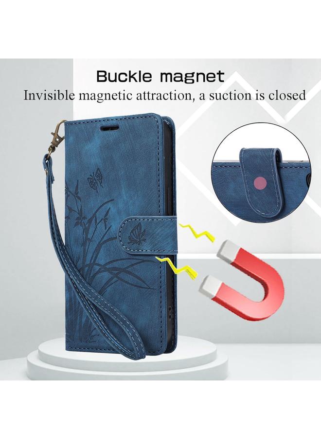 S-TOP Case For Redmi 14C 4G / Poco C75 Orchid Butterfly Embossed Leather Phone Case - Image 4
