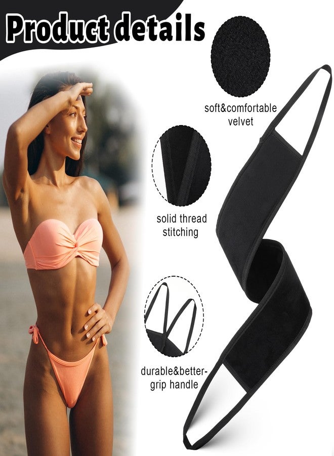 Apausvcm Self Tanning Mitts, Back Self Tanner Applicator Double Sided Reusable Sunless Tanning Mittens 4 in 1 Tanner Gloves with Thumb for Tan Lotion - Image 3