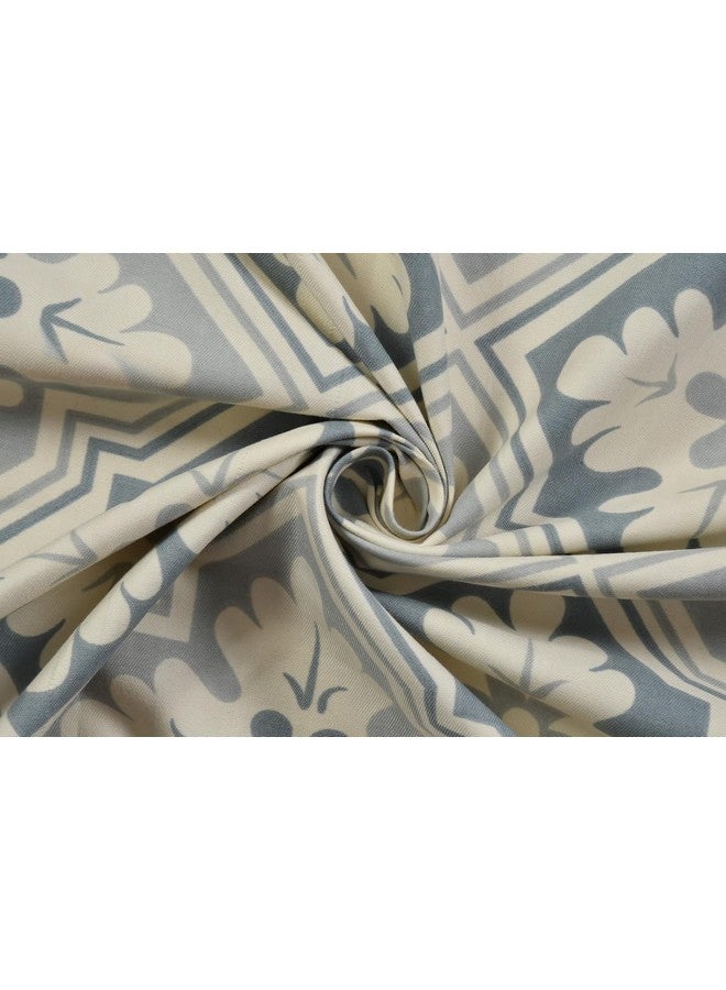BSB HOME BSB HOME Premium Cotton Flat Double Bedsheets with 2 King Size Pillow Covers | Double Bed Breathable | Wrinklefree | Ultrasoft 200 TC Supersoft | 90x90 Inches| White & Grey  - Image 2