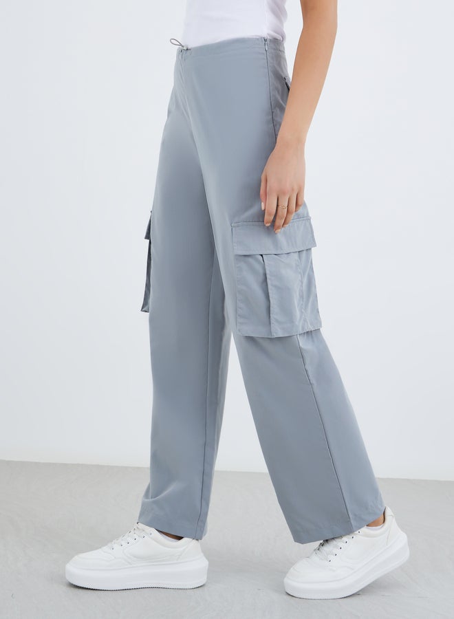 Take Two Solid Pocket Cargo Pants with Concealed Zip - Image 2