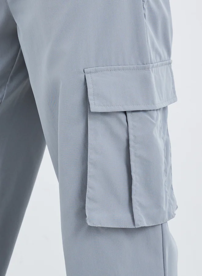 Take Two Take Two Solid Pocket Cargo Pants with Concealed Zip