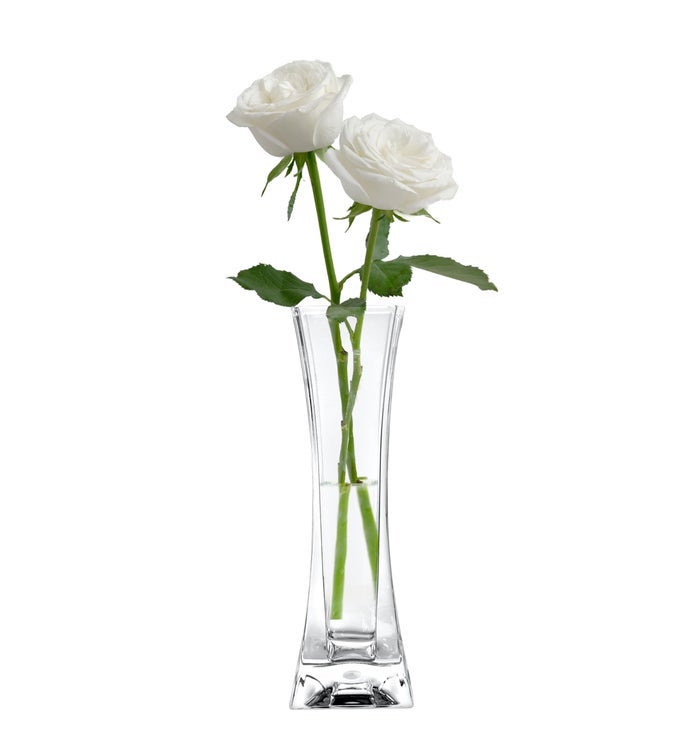SMALL ACRYLIC SQUARE BUD VASE SHATTERPROOF HIGH TRANSPARENCY PLASTIC SINGLE STEM VASE CLEAR HIGHT 748 INCH 1 PC