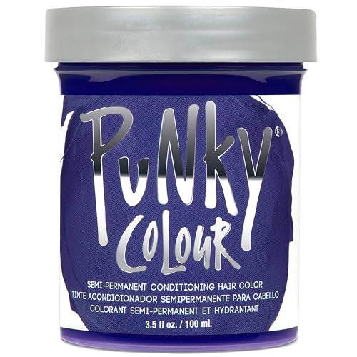 Punky Violet Semi Permanent Conditioning Hair Color  NonDamaging Hair Dye  Vegan PPD and Paraben Free  Vibrant Hair Color  Easy To Use  Lasts Up To 35 washes  35oz