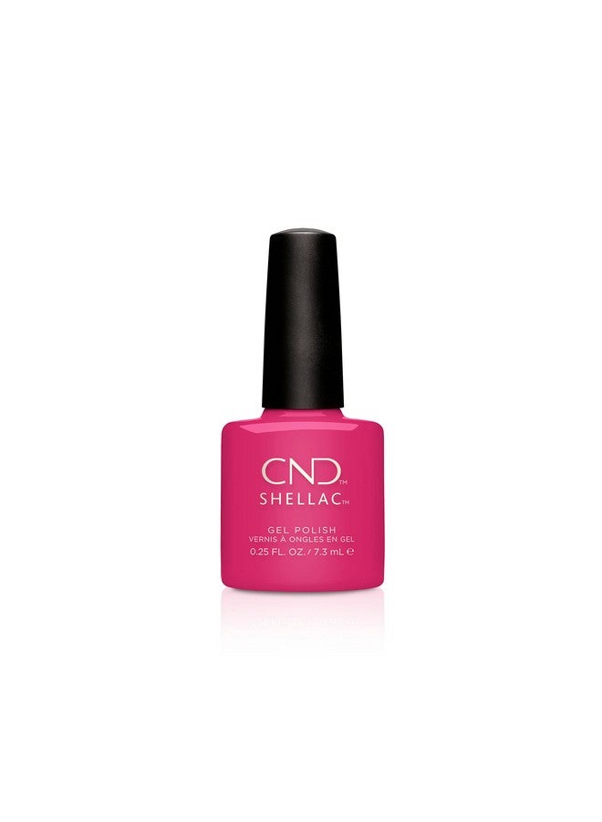 CND Shellac Gel Nail Polish Longlasting Nailpaint Color With Curvehugging Brush Pink/Rose/Fuchsia Polish 0.25 Fl Oz - Image 1