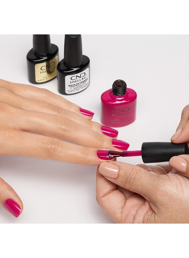 CND Shellac Gel Nail Polish Longlasting Nailpaint Color With Curvehugging Brush Pink/Rose/Fuchsia Polish 0.25 Fl Oz - Image 3